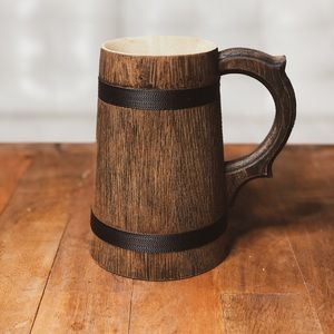 Handmade Beer Mug [Wooden]